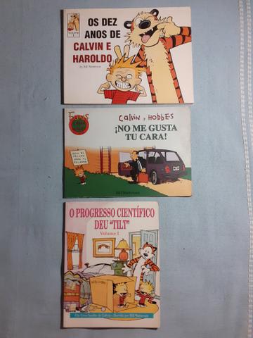 Lote 3 livros Calvin