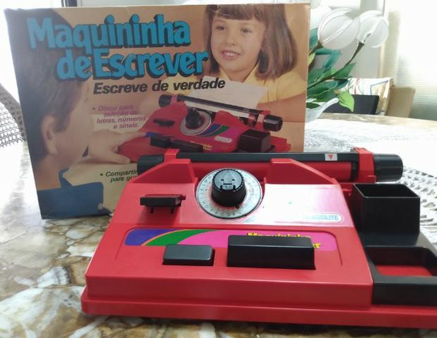 Máquina de Escrever brinquedo anos 80/90
