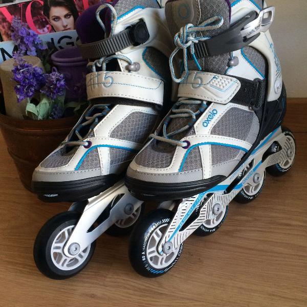 Patins Oxelo Feminino semi-novo