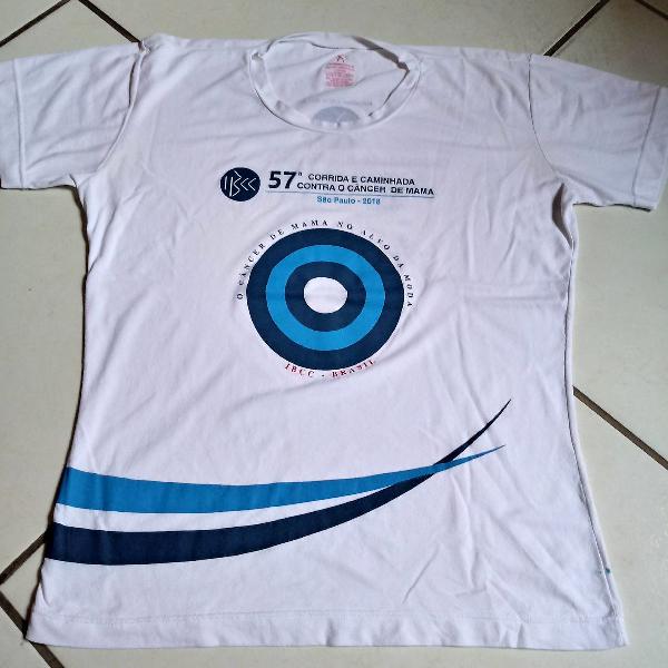camiseta da corrida ibcc 57 contra cancer de mama
