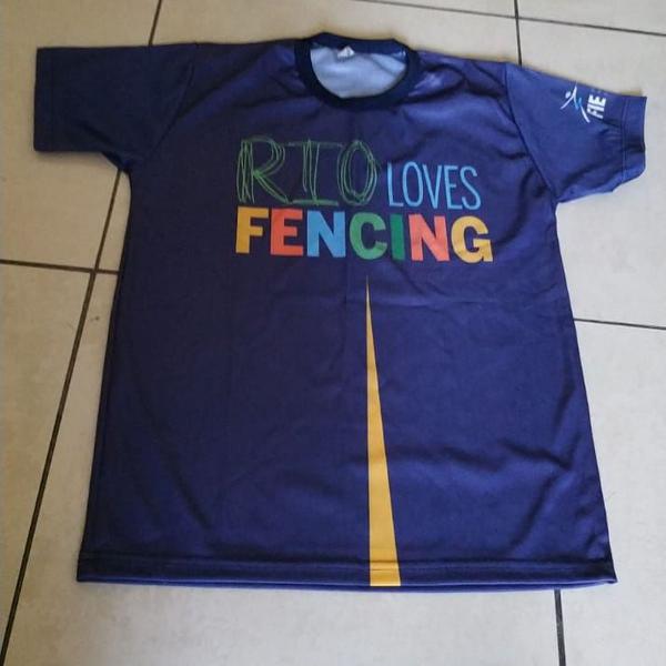 camiseta rio loves fencing pp