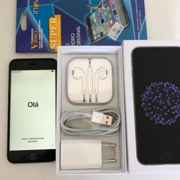 iphone 6, 32gb cinza espacial, pouco uso, com nf