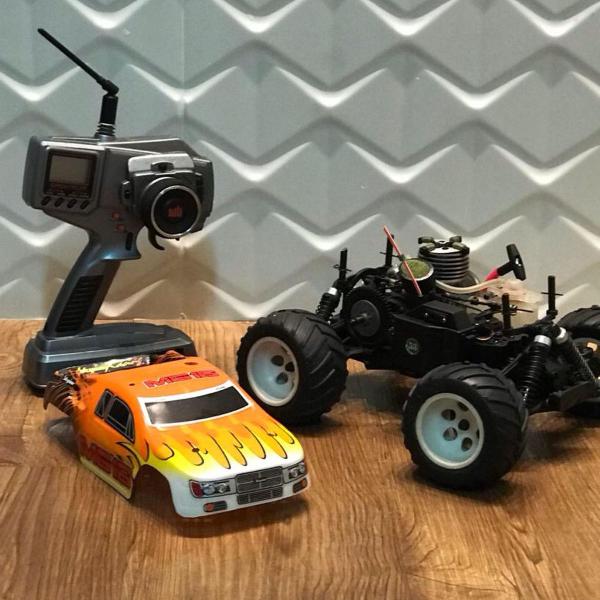 monster truck mg16 1/16 2.4ghz rtr cem racing laranja -