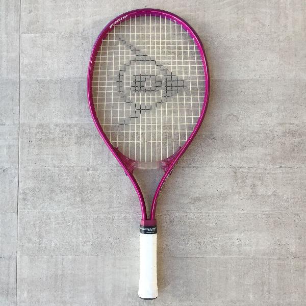 raquete de tênis dunlop power smash rosa