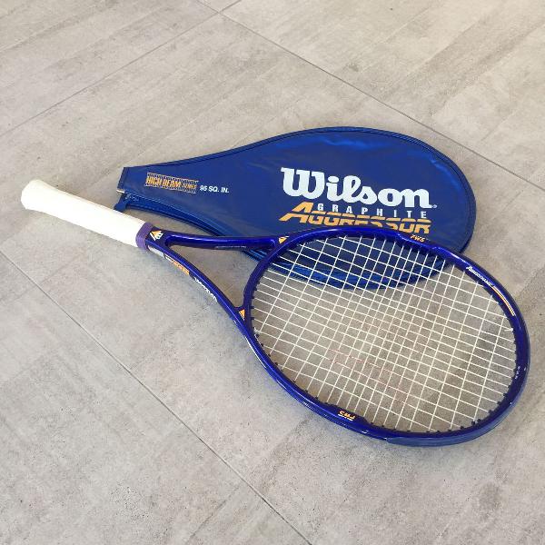 raquete de tênis wilson graphite aggressor high beam series