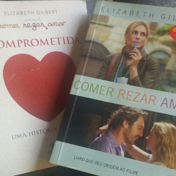 2livros de bolso Comer Rezar Amar , Comprometida