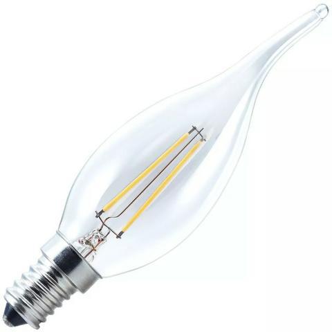 Brilia - Vela Chama Filamento Led 2w 2700k Bivolt - Vintage