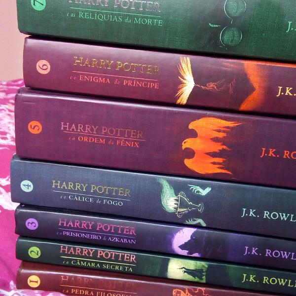 Coleção completa Harry Potter capa dura