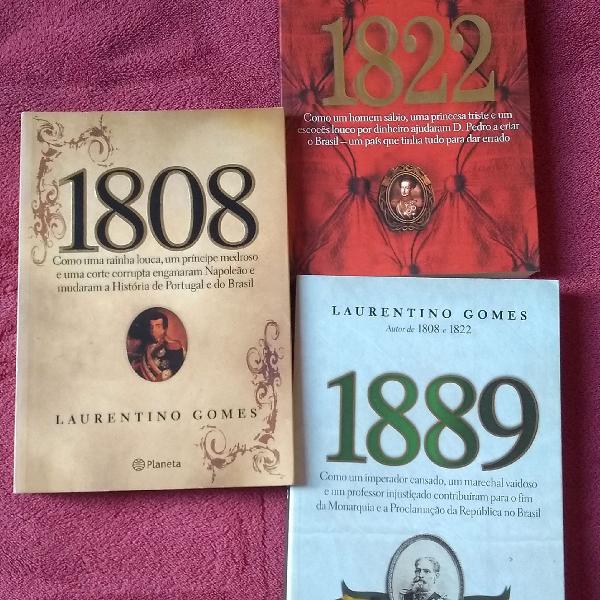 Coleção de Livros Brasil Império - 1808, 1822 e 1889