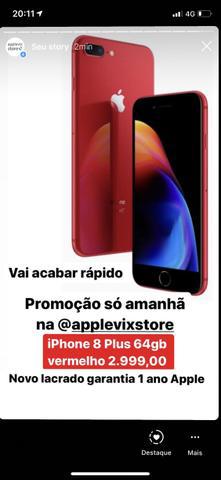 IPhone 8 Plus 64gb vermelho oportunidade