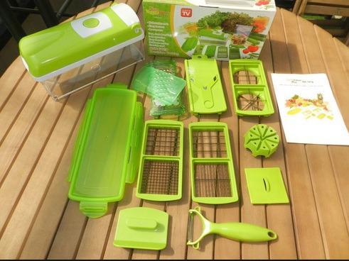 Kit Dicer Nicer Plus Corta Verduras Legumes e Frutas em ate