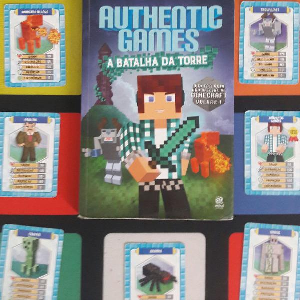 Livro Authentic Games com cartas excludivas