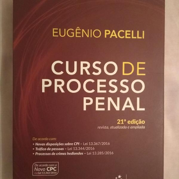 Livro Curso de Processo Penal 21 edição 2016