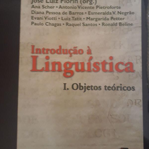 Livro introdução à linguística