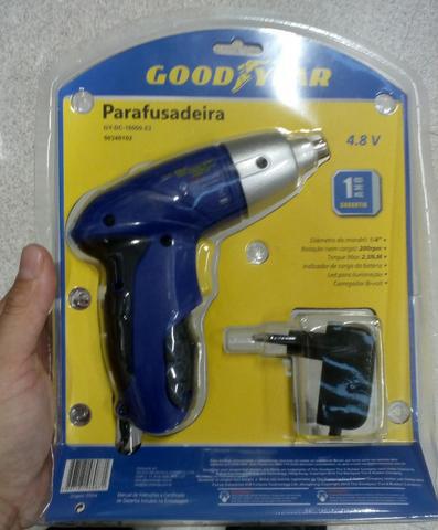 Parafusadeira Goodyear 4,8v Biv C/bits