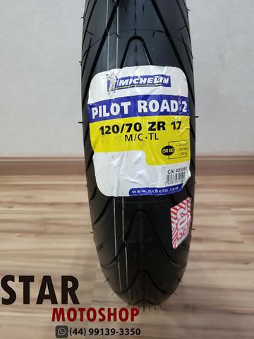 Pneu Michelin Pilot Road 2 - 120/70-17 - Novo