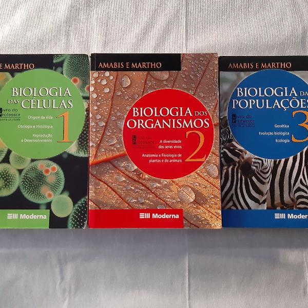 biologia amabis e martho - volume 1 2 3