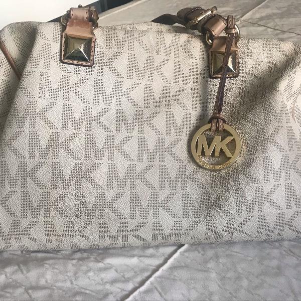 bolsa michael kors monograma vanilla