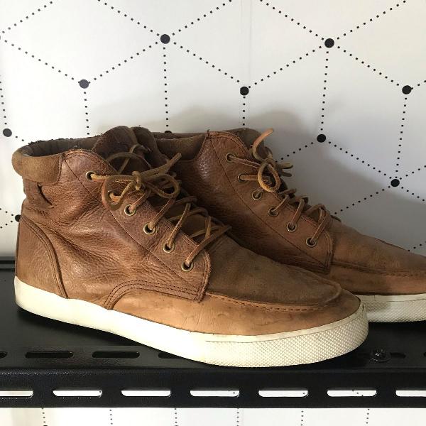 bota polo ralph lauren 44 couro marrom