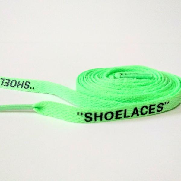 cadarço off white para sneakers - air jordan airmax- verde