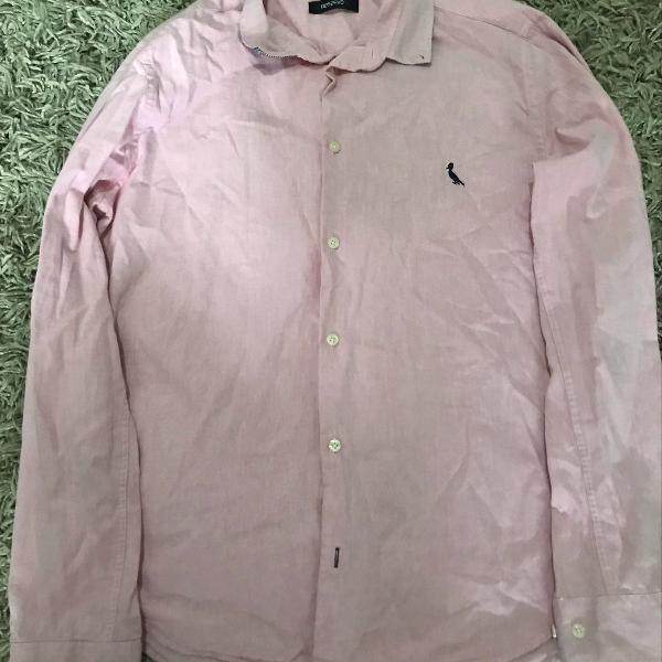 camisa social reserva rosa claro