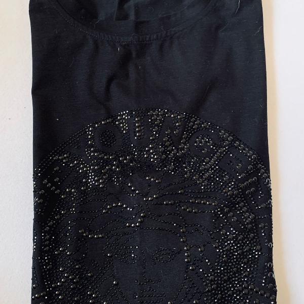 camiseta versace black crystal