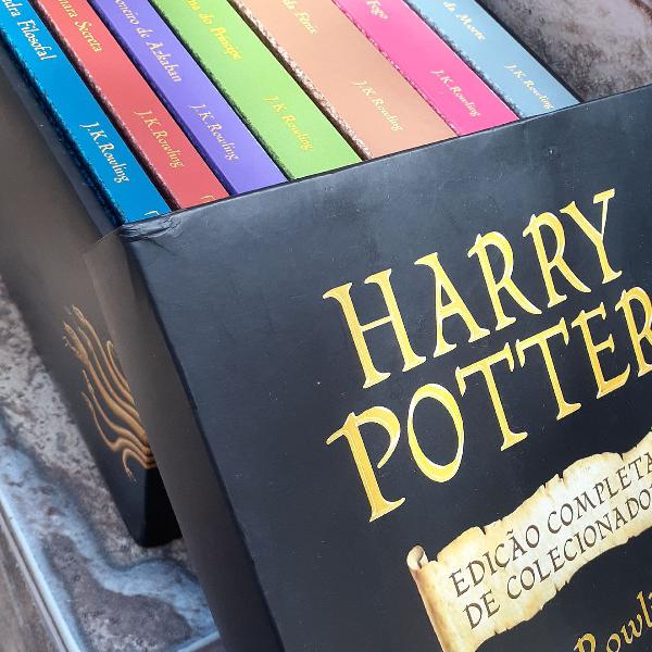 coleção completa de livros Harry Potter capa dura -