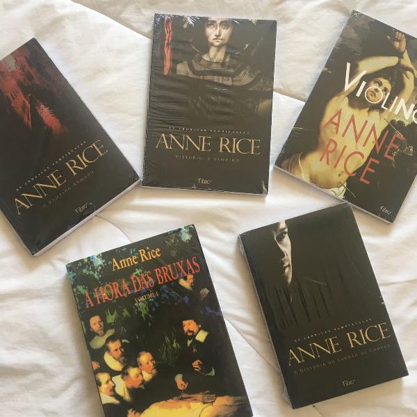 coleção de 5 livros da anne rice
