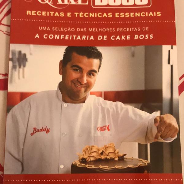 livro de culinária cake boss autografado