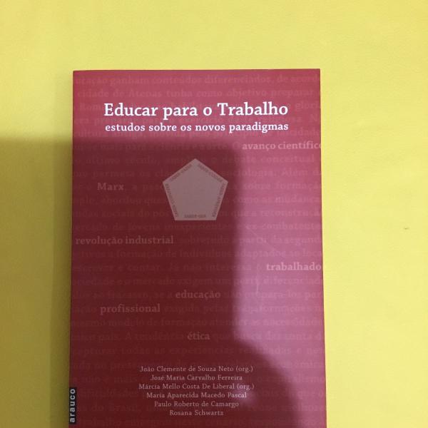 livro educar para o trabalho