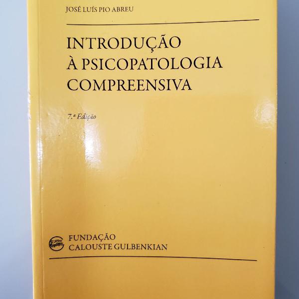livro: introdução à psicopatologia compreensiva