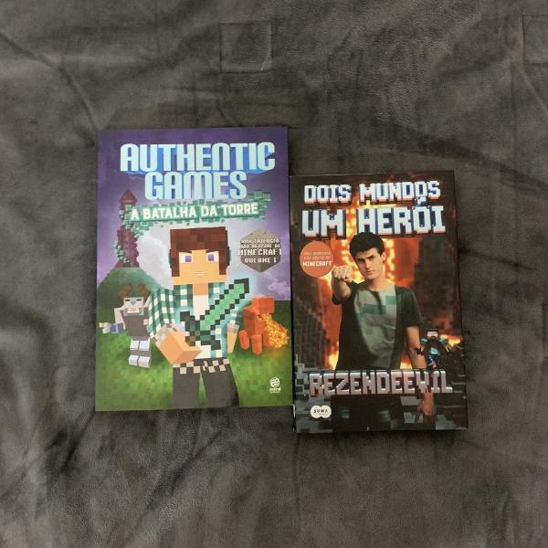 livros- rezendeevil e authentic games- minecraft