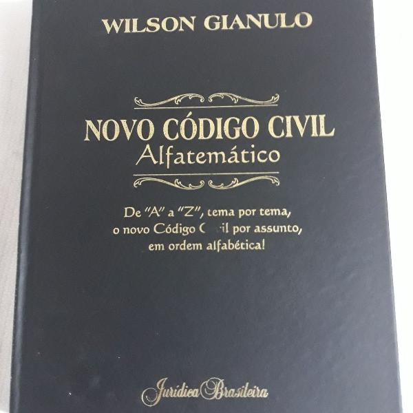 novo código civil alfatemático 2003 wilson gianulo