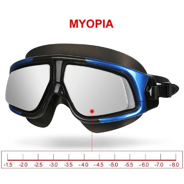 oculos de mergulho com 3 graus de miopia