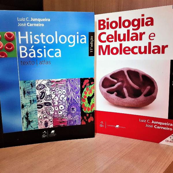 2 livros de biologia celular