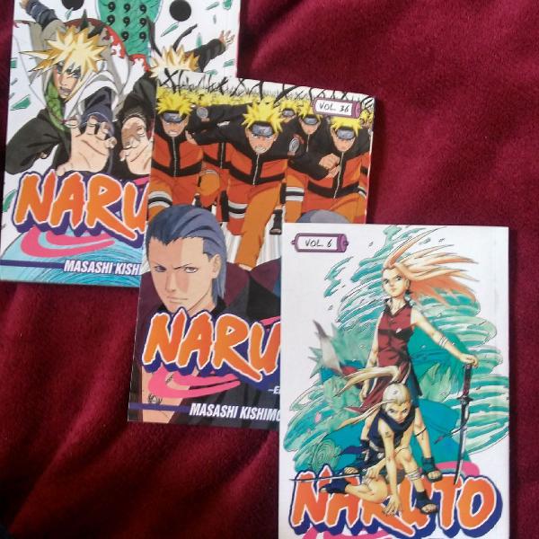 3 Mangas Naruto Ed. Pocket + Card Event