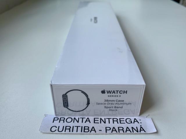 38 mm - Apple Watch Série 3 Cinza Espacial. Novo. Troco