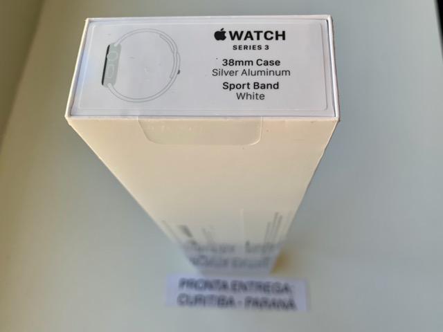Apple Watch Série 3 Prateado. Novo. 38 mm. Aceito Troca