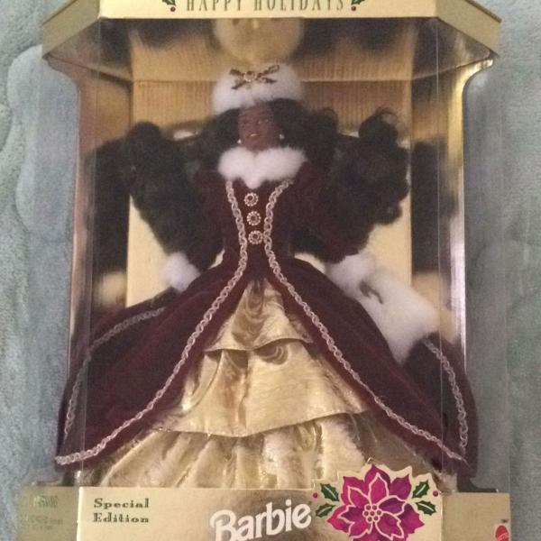 Barbie Colecionador Happy Holidays Morena Muito Rara