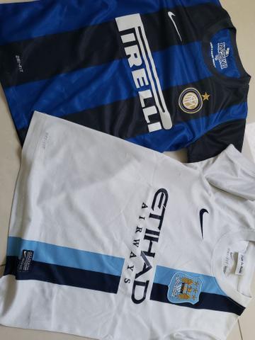 Camisas Inter de Milão e Manchester City Infantil Tam P