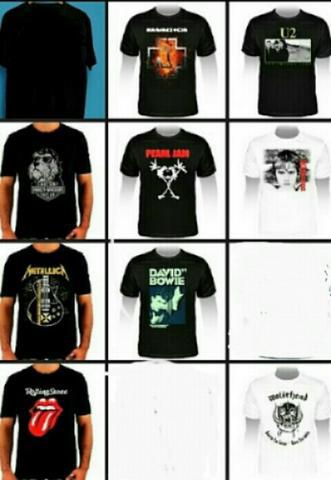 Camisetas de Bandas de Rock & Animadas