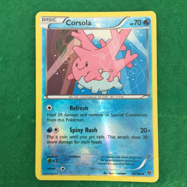 Carta Pokémon Corsola - holográfica