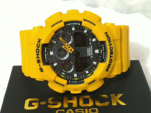 G-Shock GA-100 Amarelo Camuflado ou Vermelho