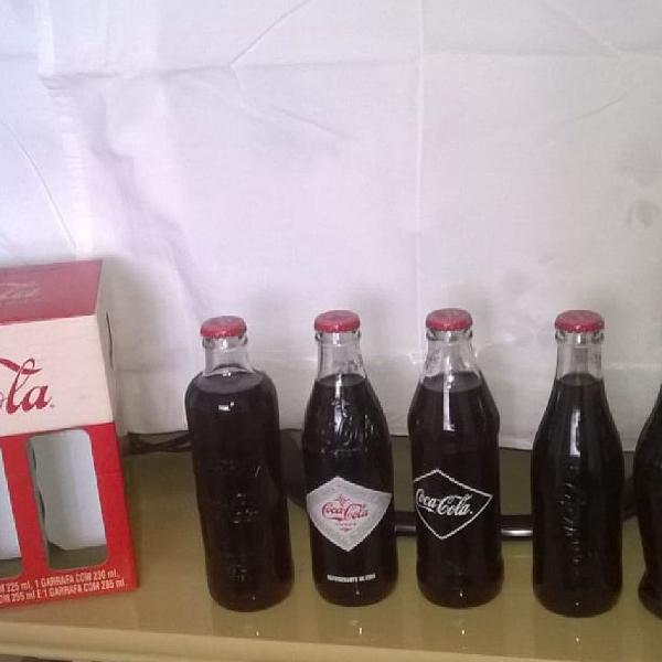 Kit de Garrafas retrô Coca cola