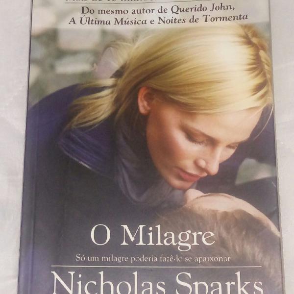 Livro O Milagre de Nicholas Sparks e Brinde