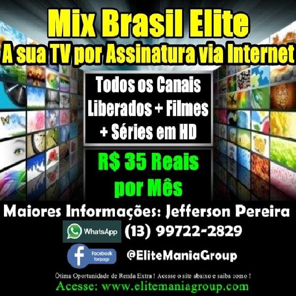 Mix Brasil elite - sua tv pela internet