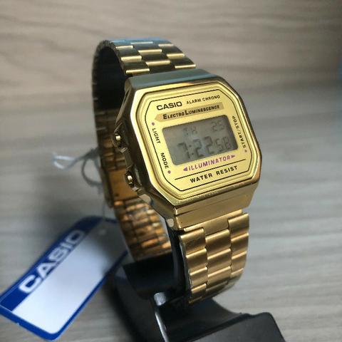 Relógio Casio Clássico Gold Novo