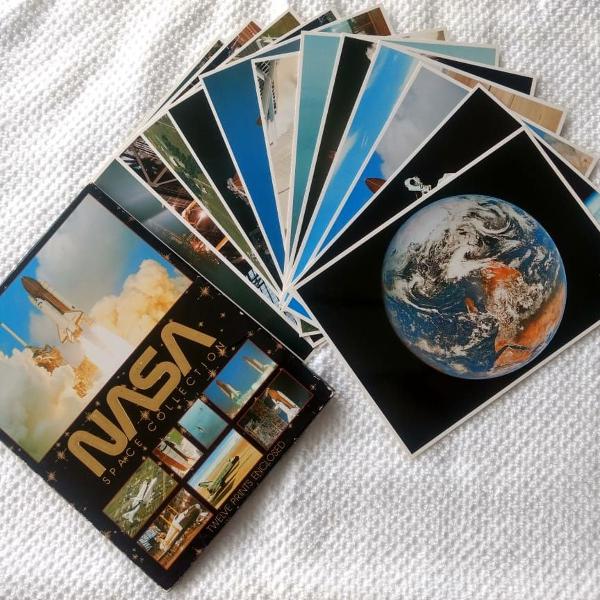 cartões postais da nasa e seaworld