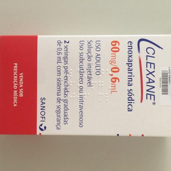 clexane de 60 mg/0,6ml ( enoxaparina sódica ) 10 seringas