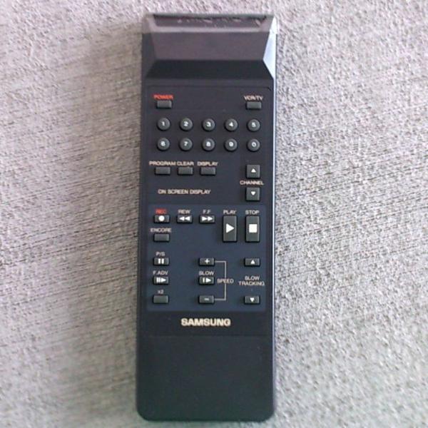 controle remoto vídeo cassete samsung modelo 1260 original